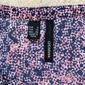 Mango pink and blue dress